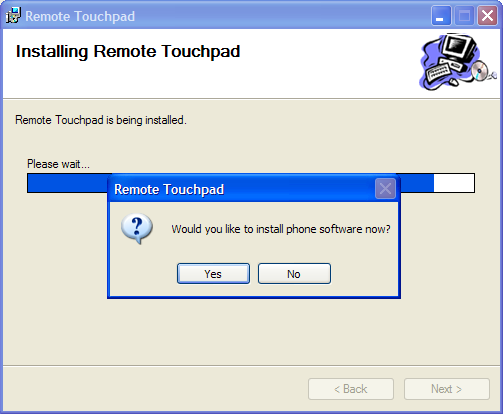 Installer - install phone software question